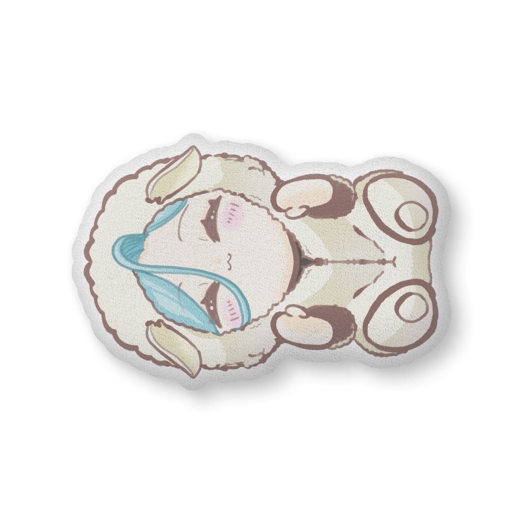 【葵叶社長】部屋着 ふかふかクッション - 大(H61×W86cm)