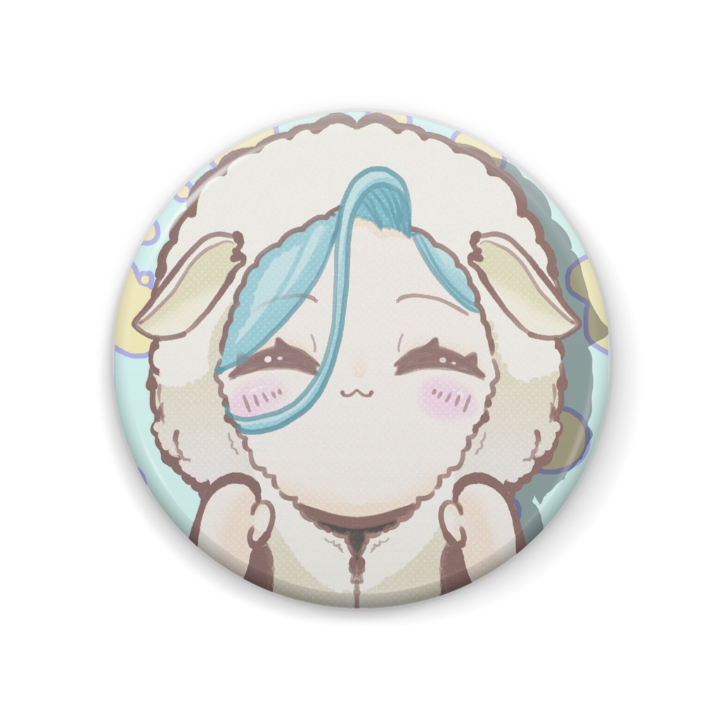 【葵叶社長】部屋着 缶バッジ - 57mm