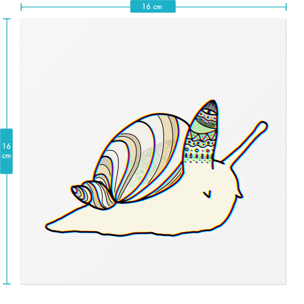 ステッカー(ロイコクロリディウムとオカモノアラガイ)