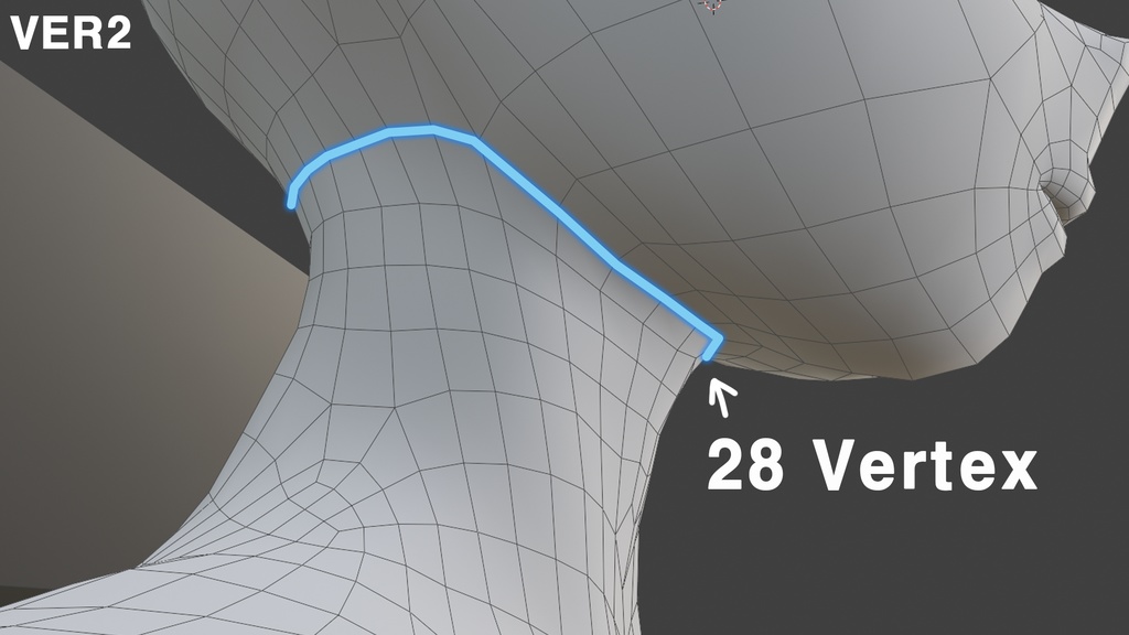 Stylized Anime girl base mesh model pack (V1 & V2)