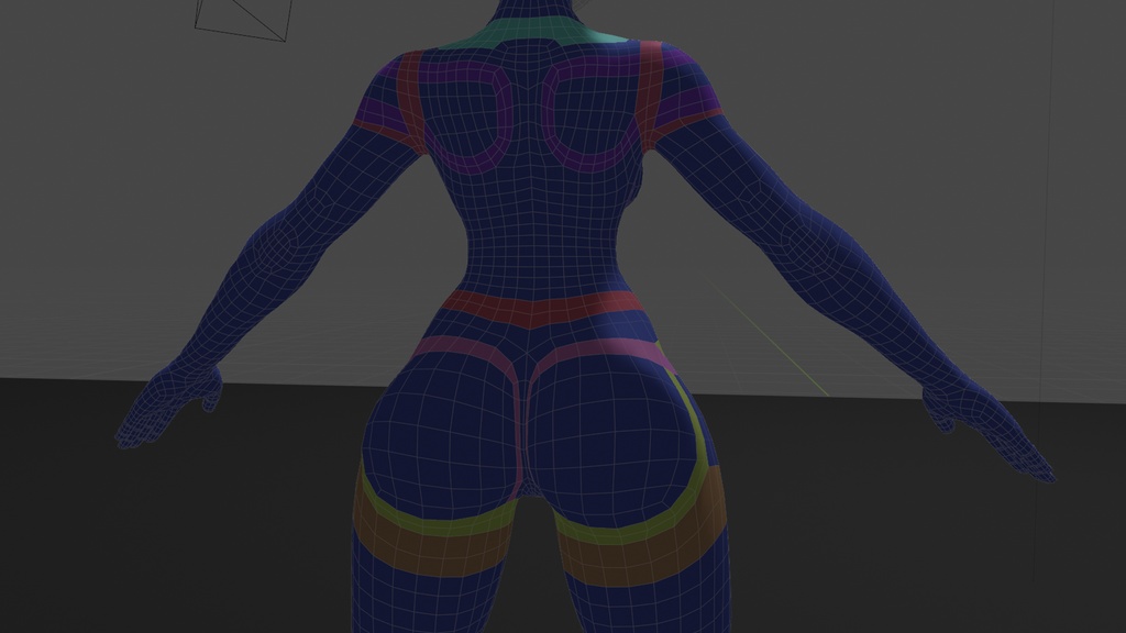Stylized Anime girl base mesh model pack (V1 & V2)