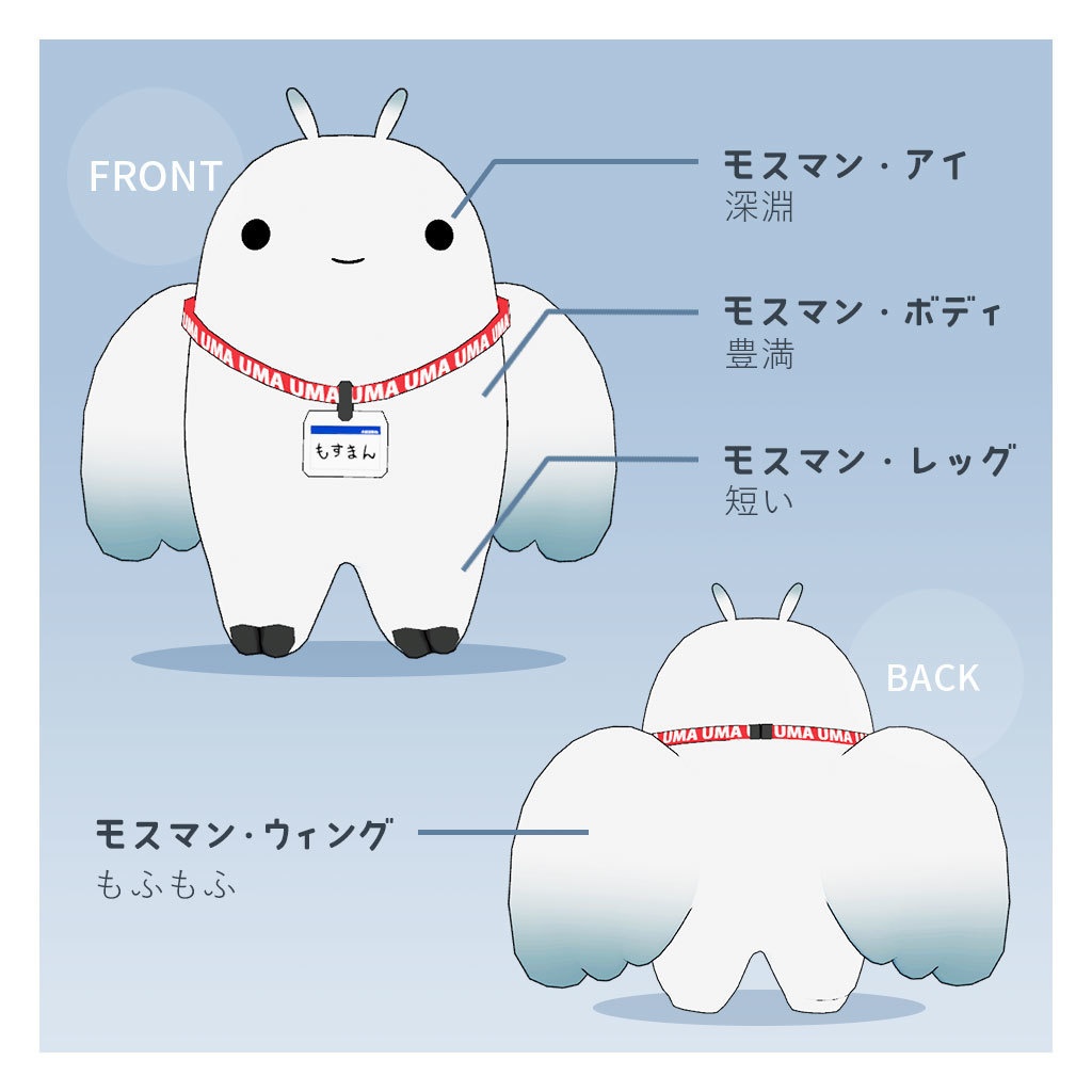 【オリジナル3Dモデル】ゆるいモスマン