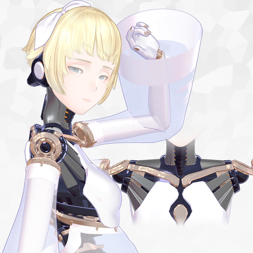 【オリジナル3Dモデル】 白百合 『しらゆり』