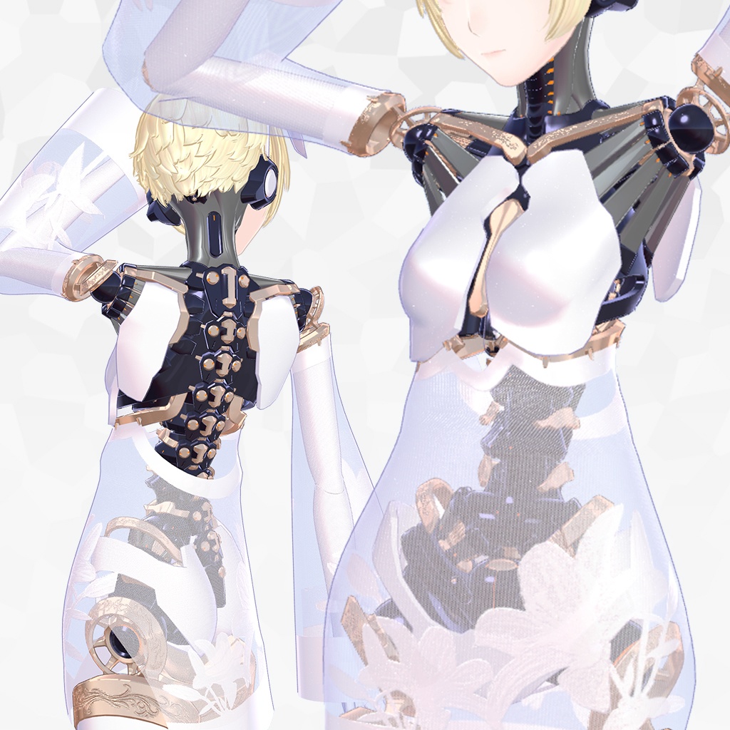 【オリジナル3Dモデル】 白百合 『しらゆり』