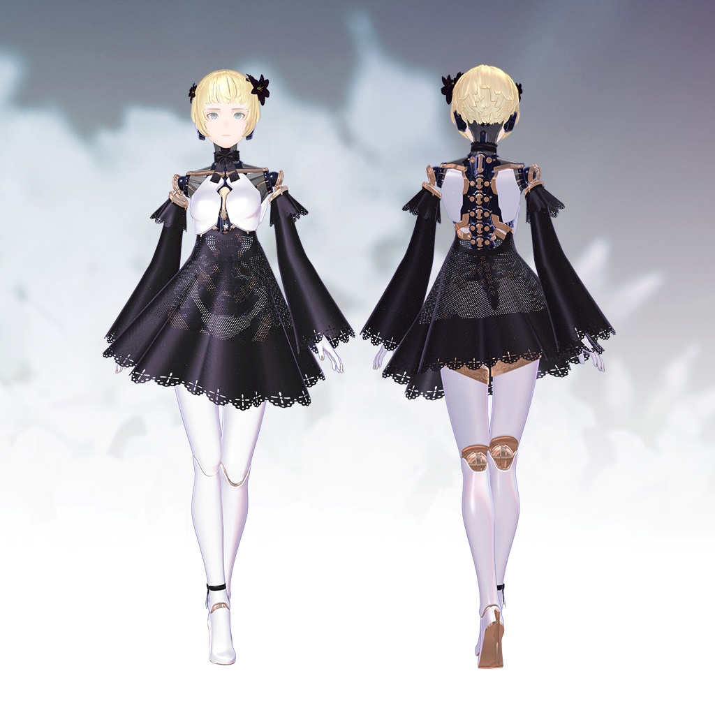 【白百合・黒薔薇専用衣装】 宵闇 『よいやみ』