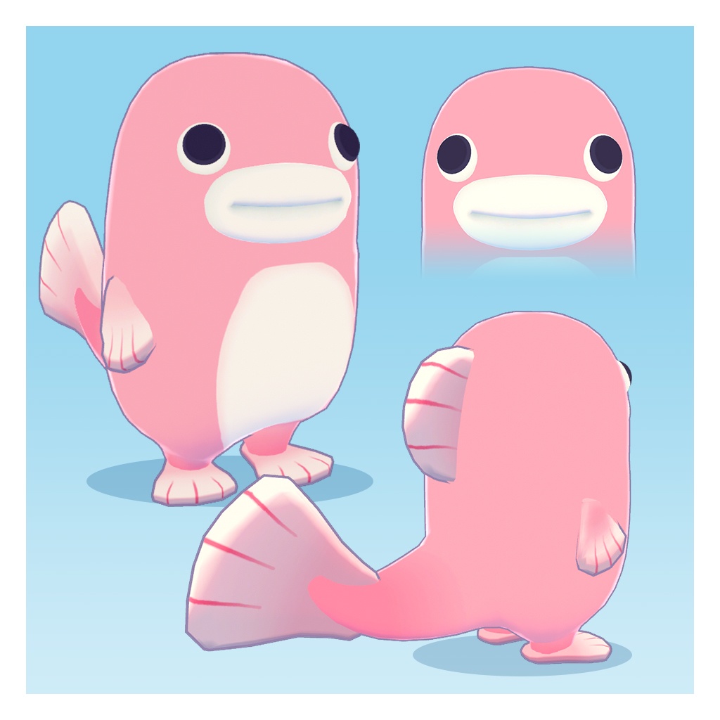 【オリジナル3Dモデル】 うおまる