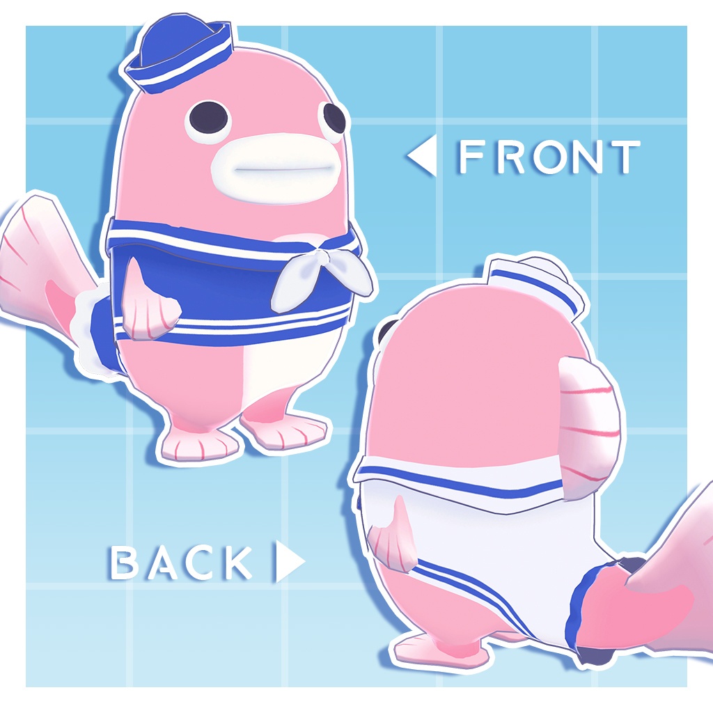 【無料】うおまるセーラー【うおまる専用衣装】