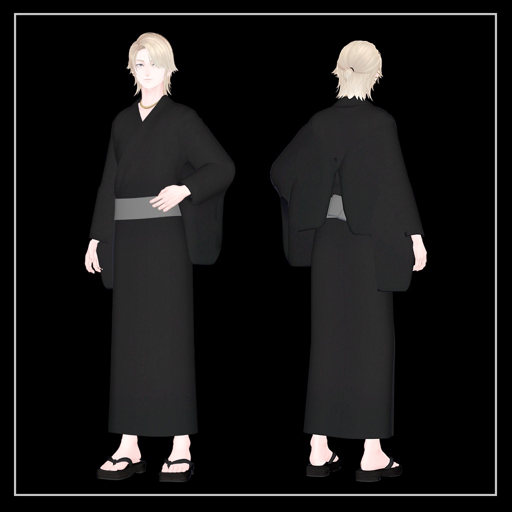 【無料】浴衣【VolvoX男性アバター専用衣装】