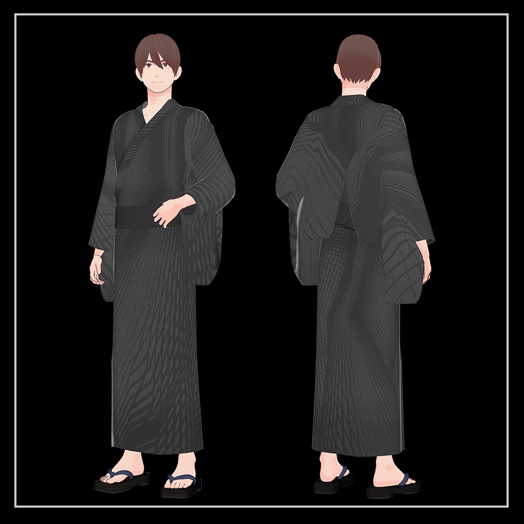 【無料】浴衣【VolvoX男性アバター専用衣装】