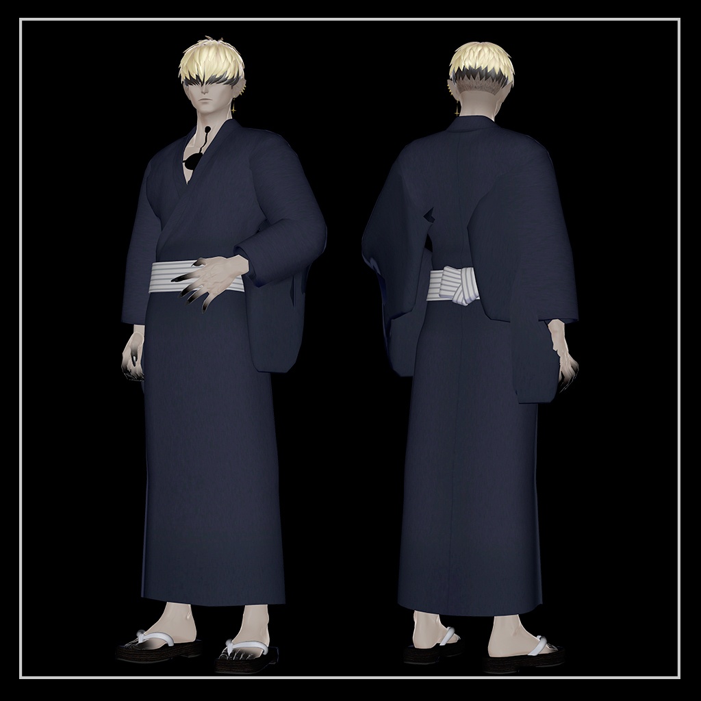 【無料】浴衣【VolvoX男性アバター専用衣装】