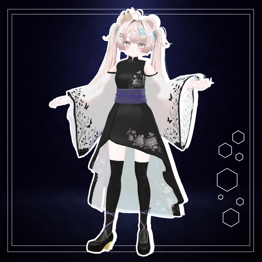 【5アバター対応】花宵ドレス / HanayoiDress