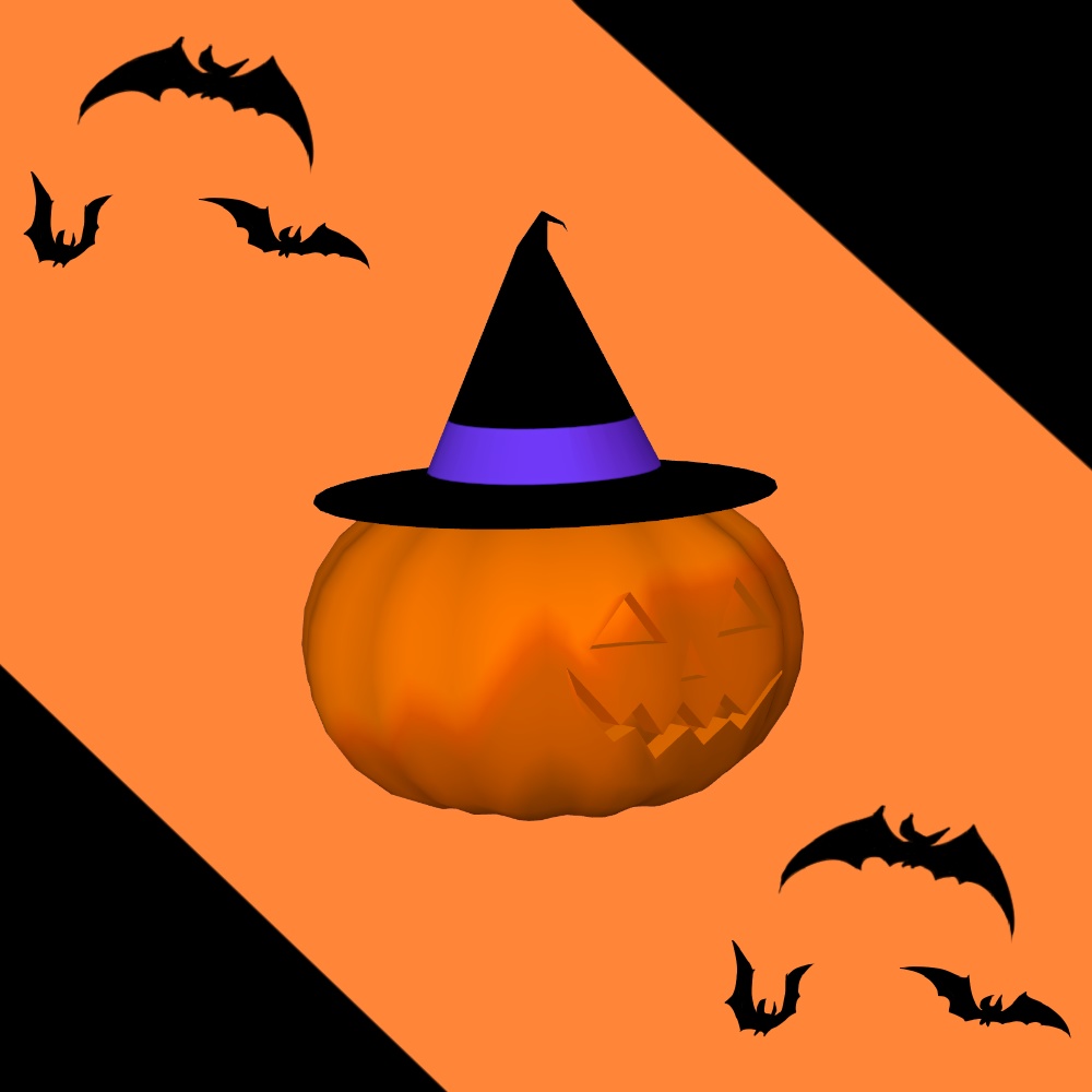 ハロウィンかぼちゃ【ペット追従】