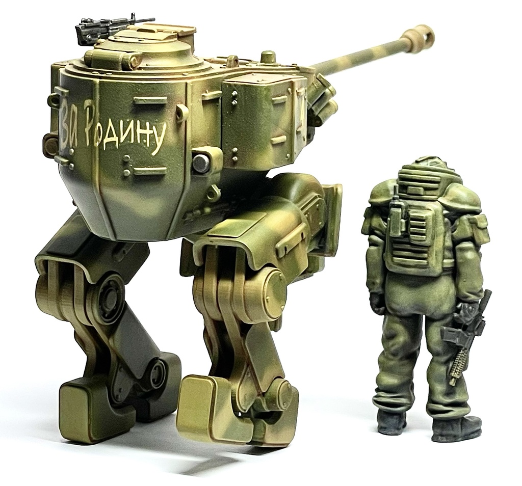 1/35 ヘッジホッグ・ファイアサポート 歩行戦車 ガレージキット