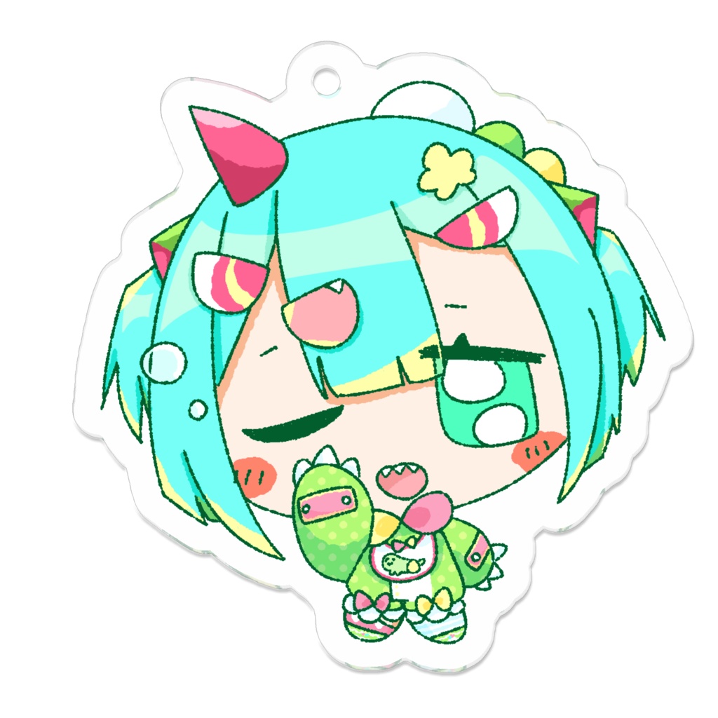 ねむねむアクリルキーホルダー(コーティングなし)
