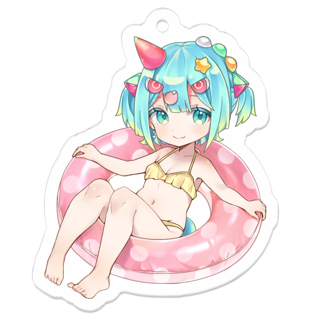 ぷかぷか比乃須るりアクリルキーホルダー