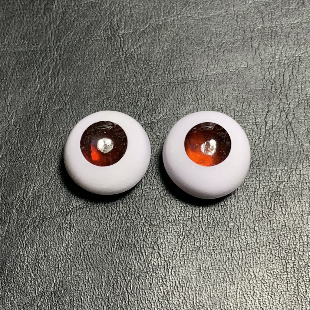 鉱物アイ【ガーネット】15/8mm白雲母瞳孔