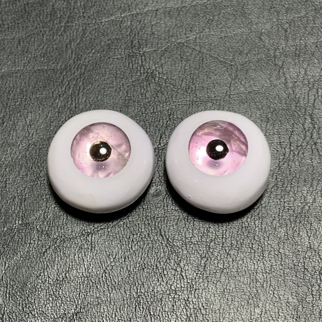 鉱物アイ【フローライト】18/10mm黒雲母瞳孔