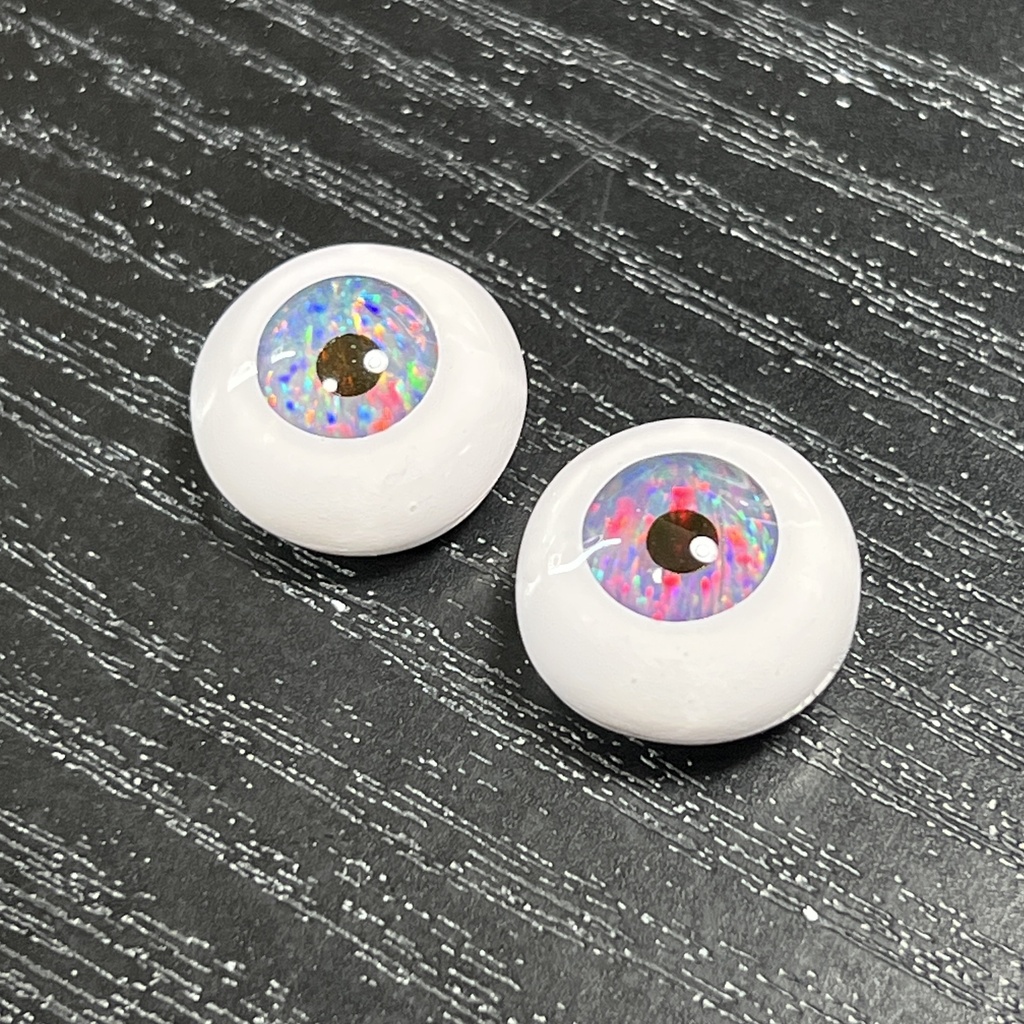 鉱物アイ【合成オパール】18/10mm