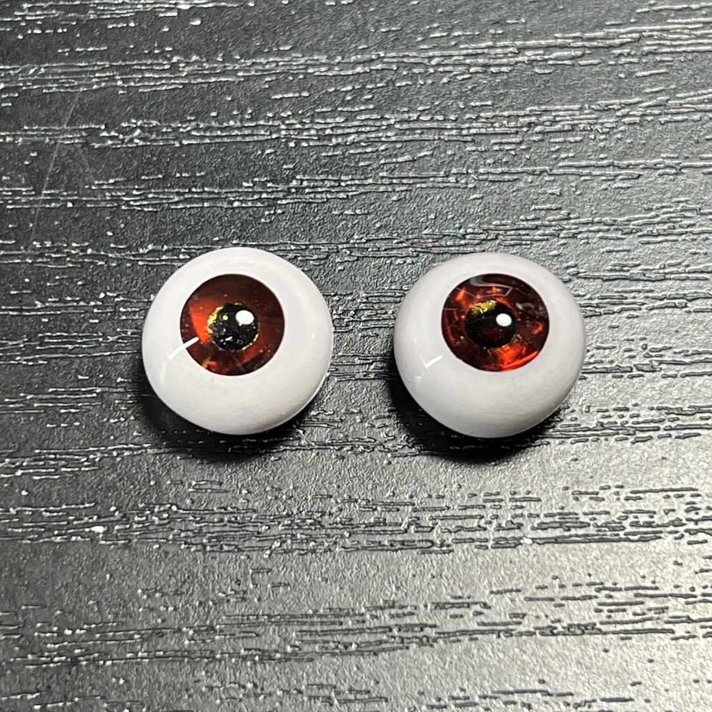 鉱物アイ【ガーネット】14/8mm