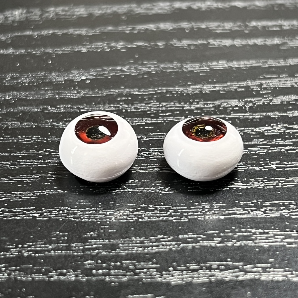 鉱物アイ【ガーネット】14/8mm