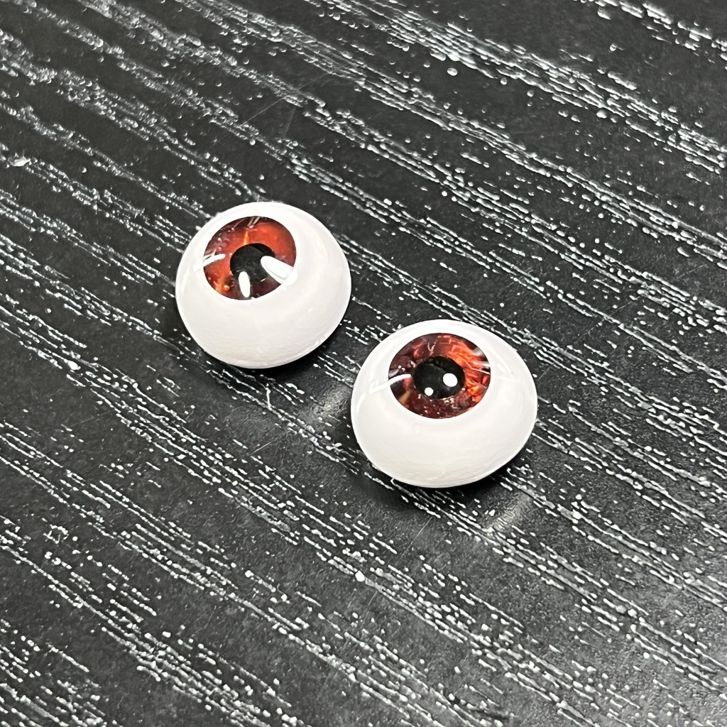 鉱物アイ【ガーネット】14/8mm