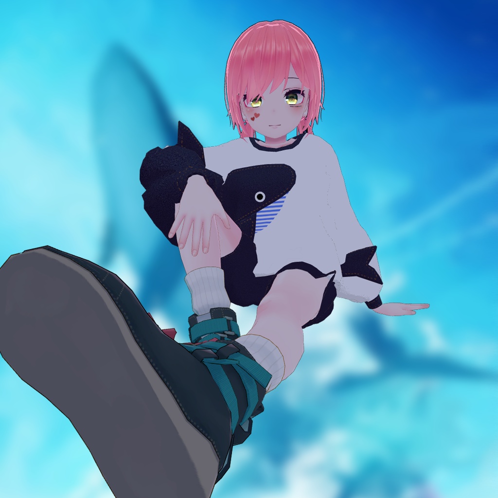 【薄荷ちゃん用】西空の鯨 ~Western Sky Whale~ #RikuBakery