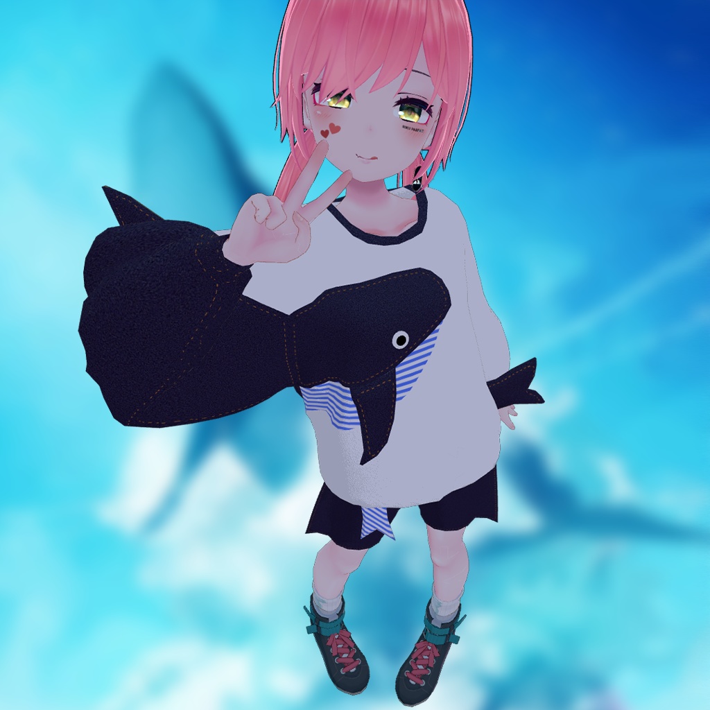 【薄荷ちゃん用】西空の鯨 ~Western Sky Whale~ #RikuBakery