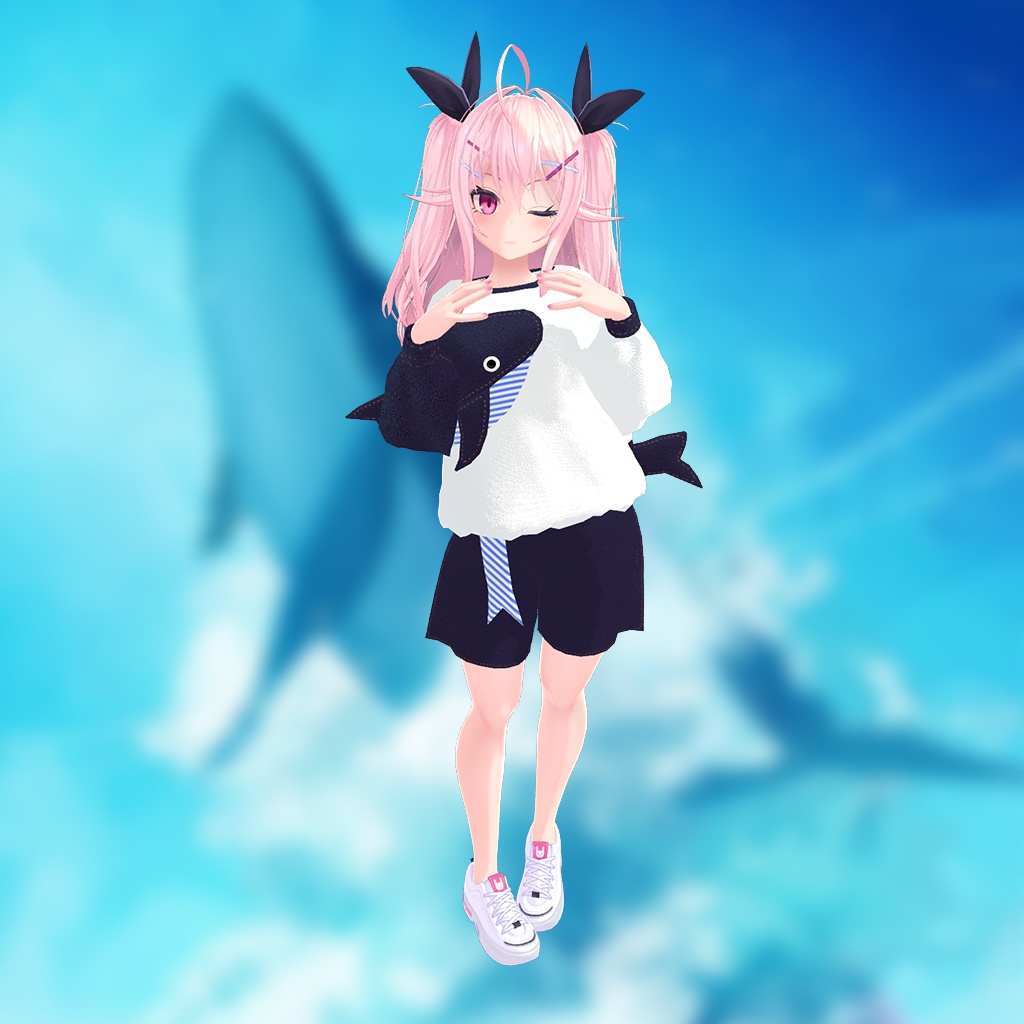 【イヨちゃん用】西空の鯨 ~Western Sky Whale~ #RikuBakery