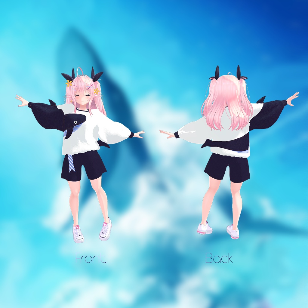 【イヨちゃん用】西空の鯨 ~Western Sky Whale~ #RikuBakery