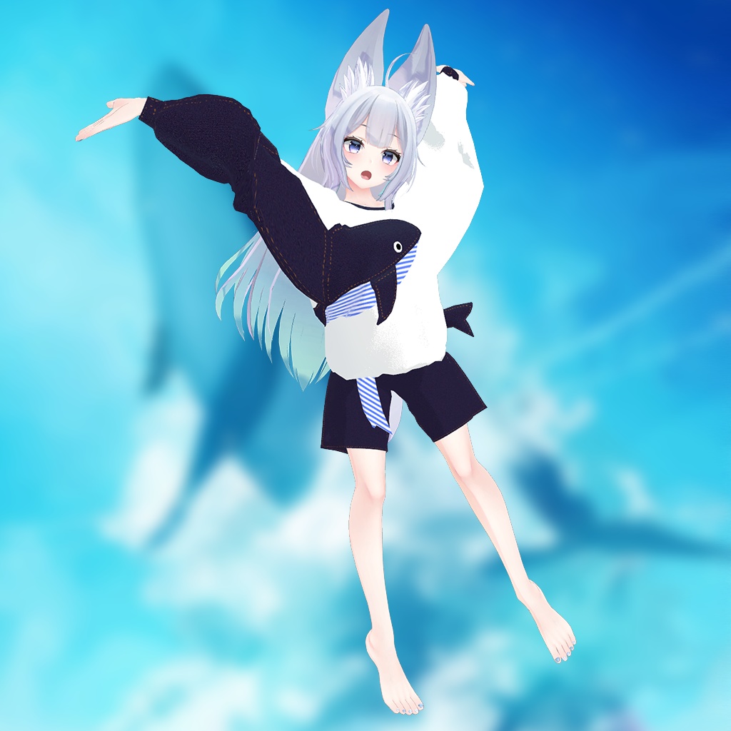 【ウルフェリアちゃん用】西空の鯨 ~Western Sky Whale~ #RikuBakery