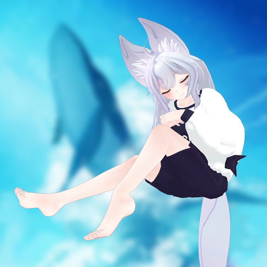 【ウルフェリアちゃん用】西空の鯨 ~Western Sky Whale~ #RikuBakery