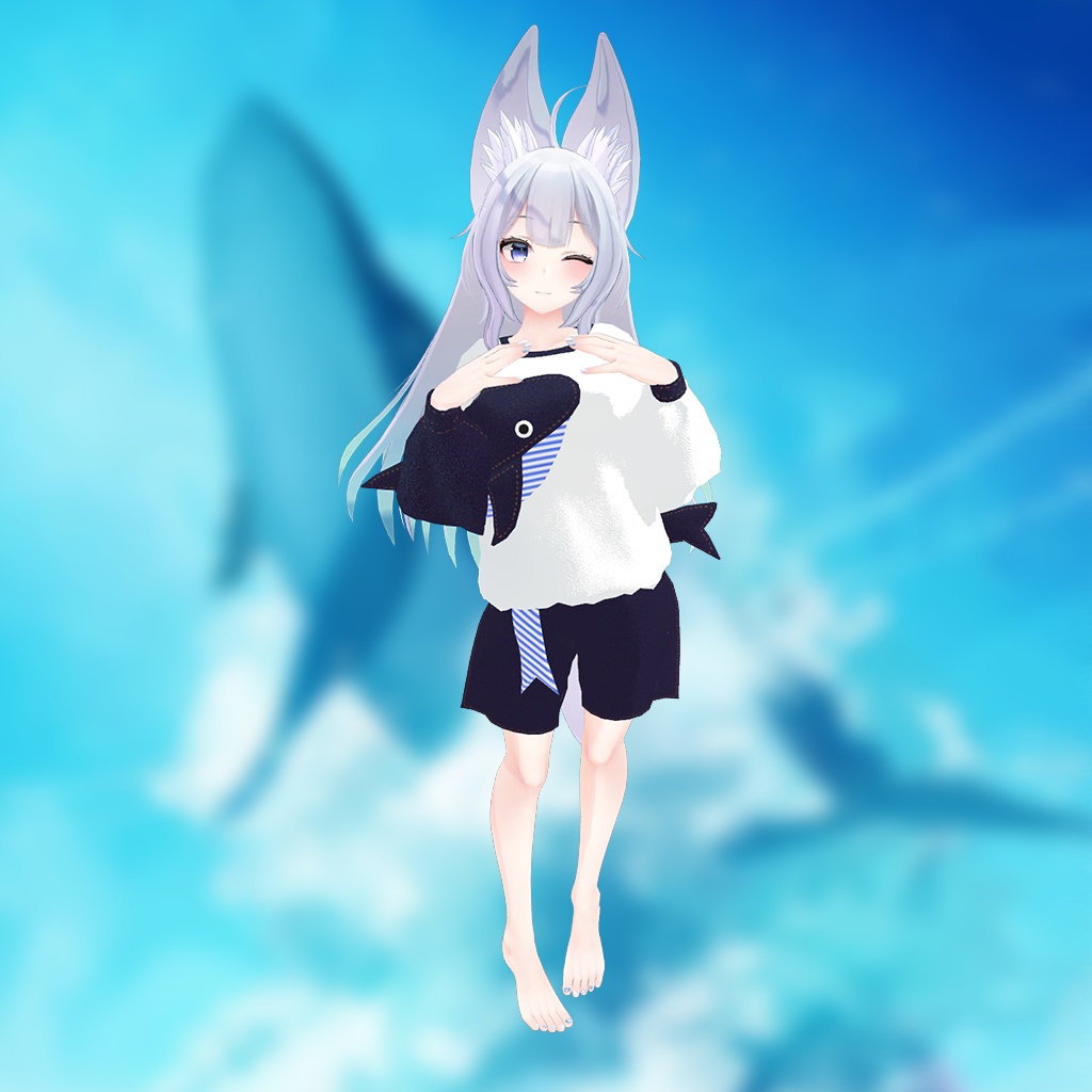 【ウルフェリアちゃん用】西空の鯨 ~Western Sky Whale~ #RikuBakery