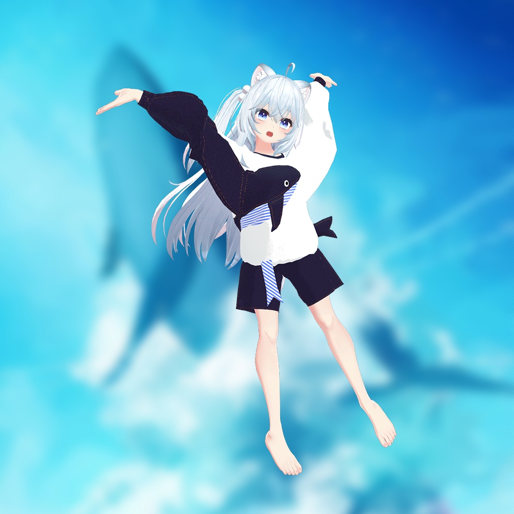 【狐雪ちゃん用】西空の鯨 ~Western Sky Whale~ #RikuBakery