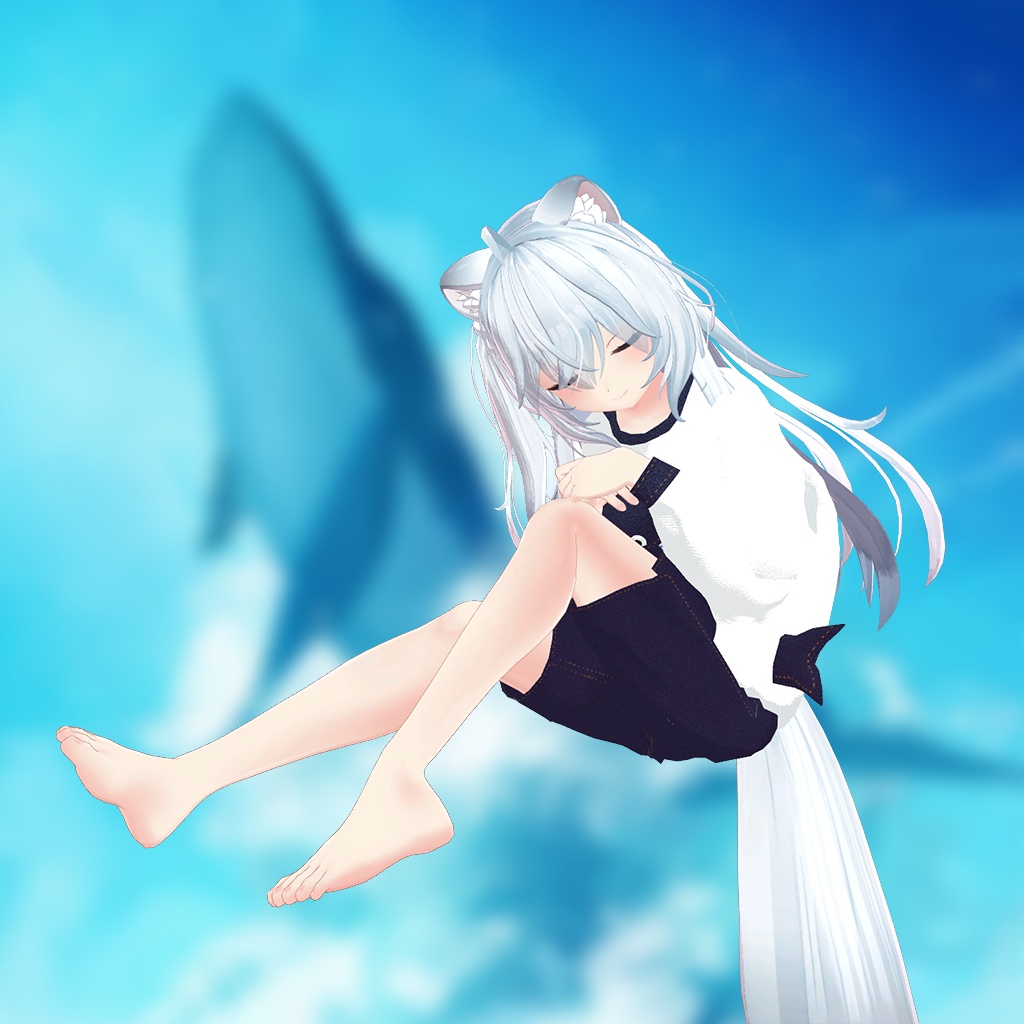 【狐雪ちゃん用】西空の鯨 ~Western Sky Whale~ #RikuBakery