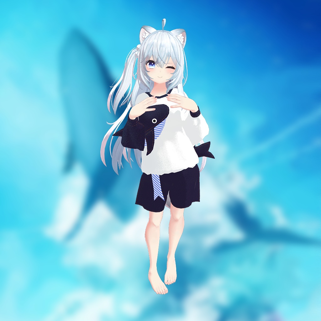 【狐雪ちゃん用】西空の鯨 ~Western Sky Whale~ #RikuBakery