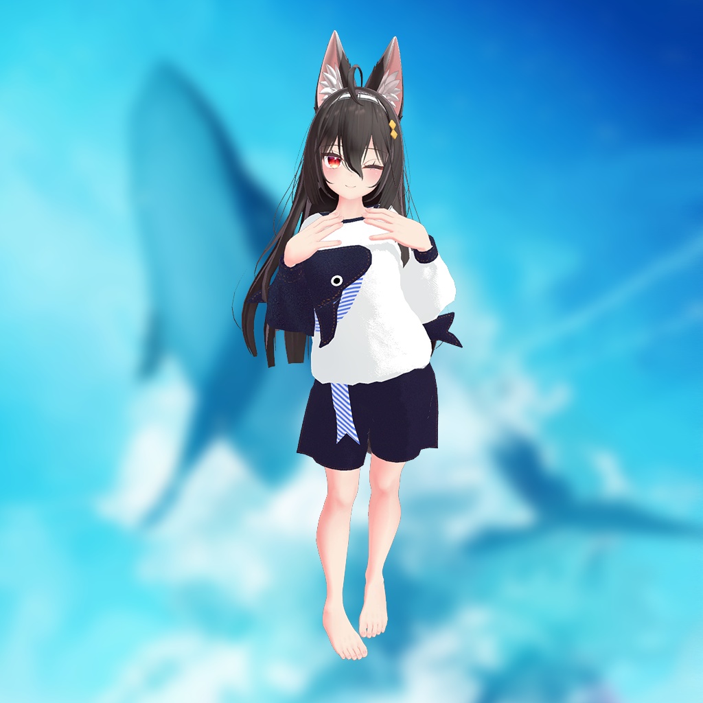 【ここあちゃん用】西空の鯨 ~Western Sky Whale~ #RikuBakery