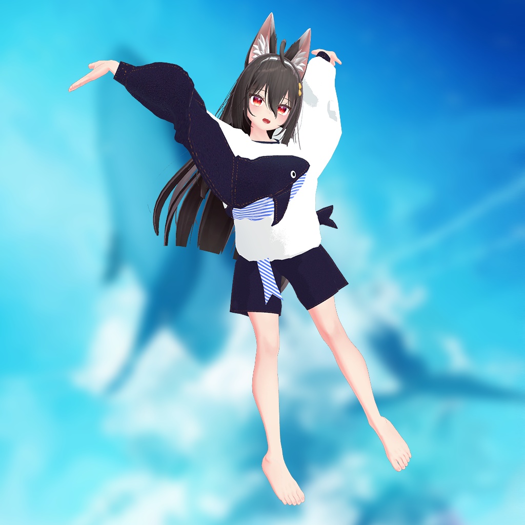 【ここあちゃん用】西空の鯨 ~Western Sky Whale~ #RikuBakery