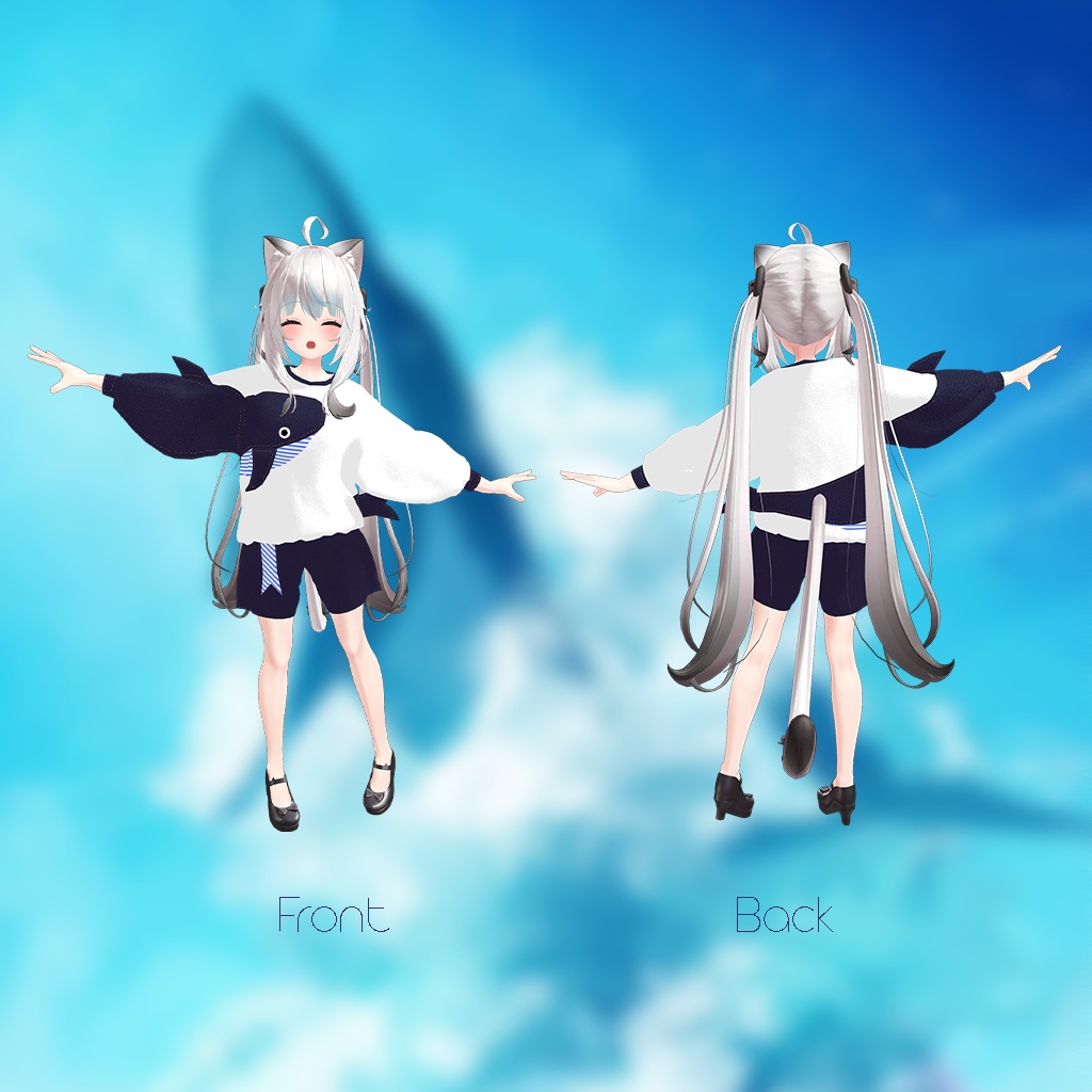 【舞夜ちゃん用】西空の鯨 ~Western Sky Whale~ #RikuBakery