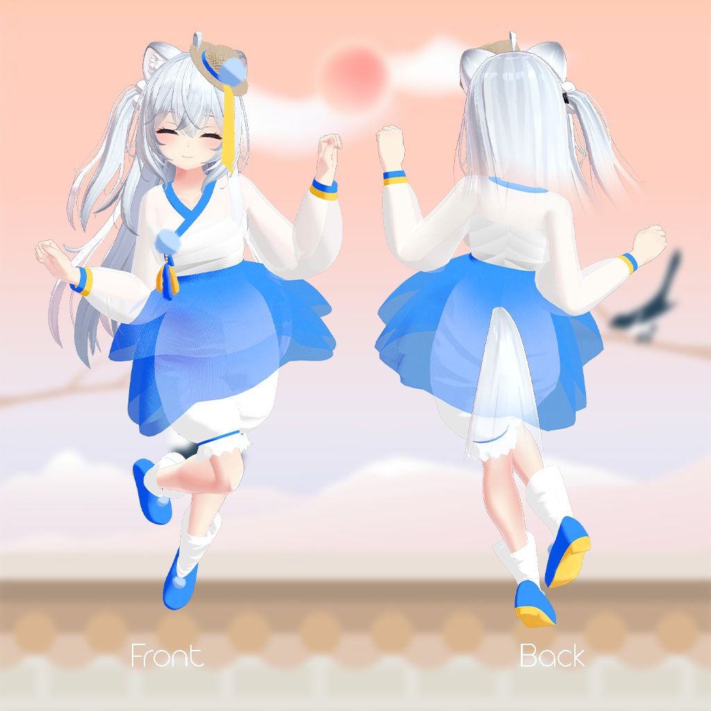 【狐雪ちゃん用】漂う忘れな草 ~Floating Myosoti~ #RikuBakery