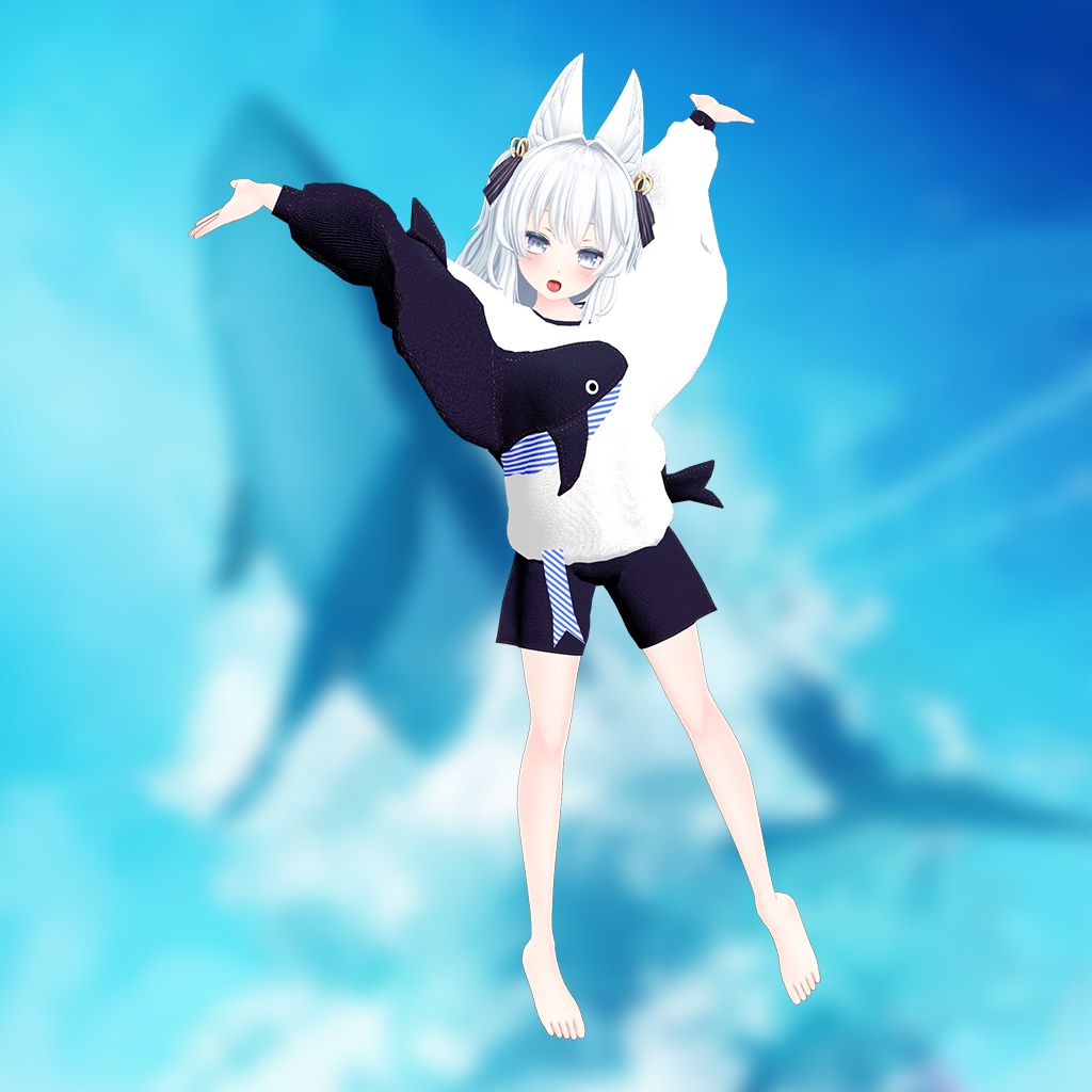 【ルルリアちゃん用】西空の鯨 ~Western Sky Whale~ #RikuBakery