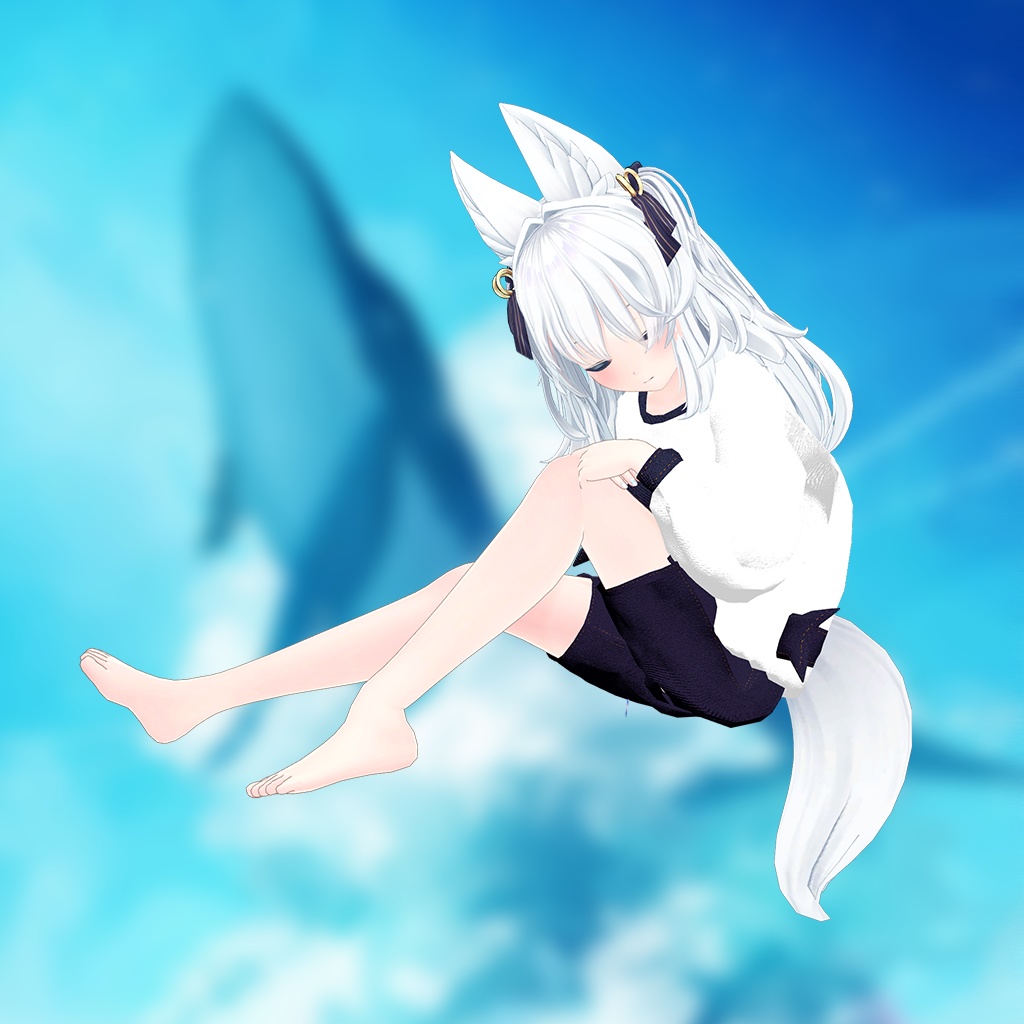 【ルルリアちゃん用】西空の鯨 ~Western Sky Whale~ #RikuBakery