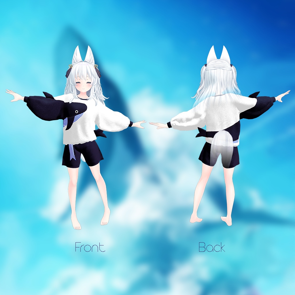 【ルルリアちゃん用】西空の鯨 ~Western Sky Whale~ #RikuBakery