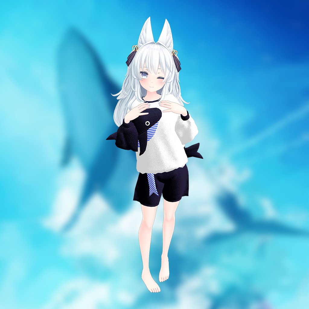 【ルルリアちゃん用】西空の鯨 ~Western Sky Whale~ #RikuBakery