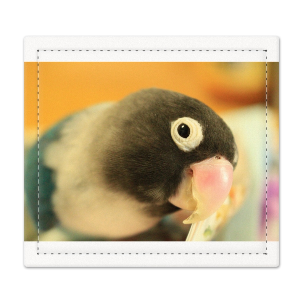 ボタンインコ(ブルー)の捺印マット