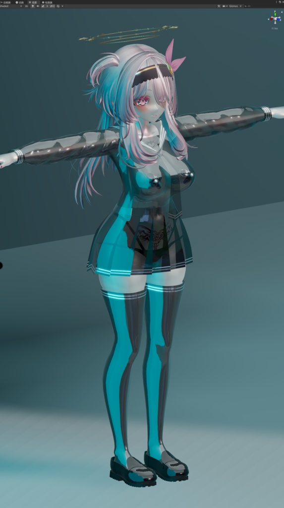 セレスティア用 乳胶水手服(长袖)