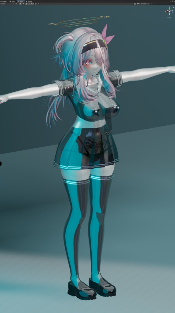 セレスティア用 乳胶水手服(长袖)