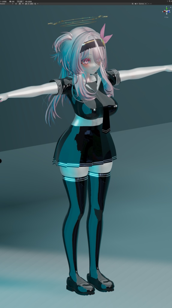 セレスティア用 乳胶水手服(长袖)