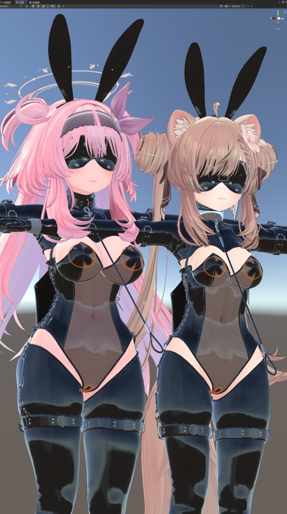 自用型マヌカ&セレスティア用兔女郎&拘束&束腰套装 BigPlus限定