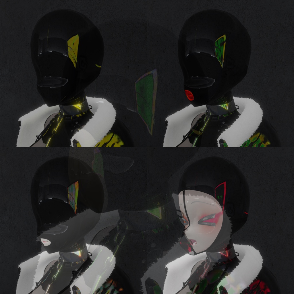 自用型マヌカ&セレスティアLatexMask