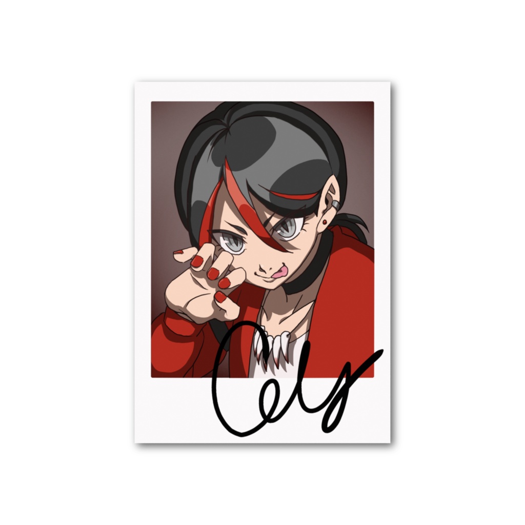 コリーちゃんのサイン入りチェキ風カード